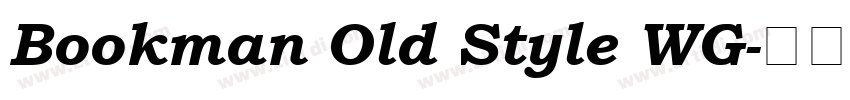 Bookman Old Style WG字体转换